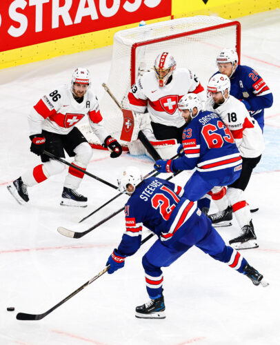Switzerland Beats Defending Champion USA In Ice Hockey Worlds Opener